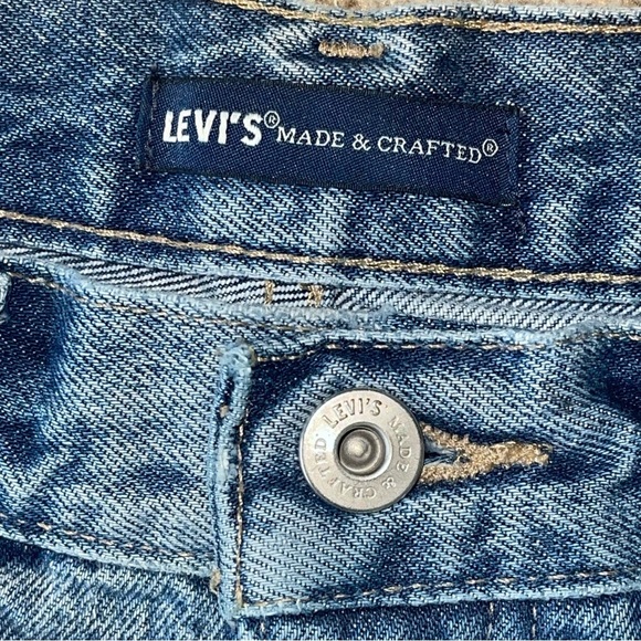 Levi’s Made & Crafted Denim Cheeky High Shorts 30 Button Fly Embroidered - Picture 9 of 10